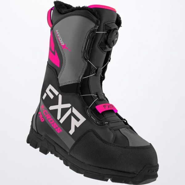  FXR Snowmobil Boots Lady Snow Boots X-Cross Pro BOA Black/Fuchsia