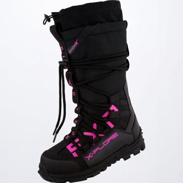  FXR Lady Snowmobil Boots X-Plore Black/Fuchsia