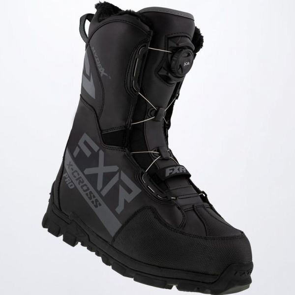  FXR Bocanci Snowmobil X-Cross Pro BOA Black Ops