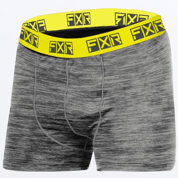 Functional Underwear FXR Snowmobil Atmosphere Boxer Brief Grey Heather/Hi-Vis