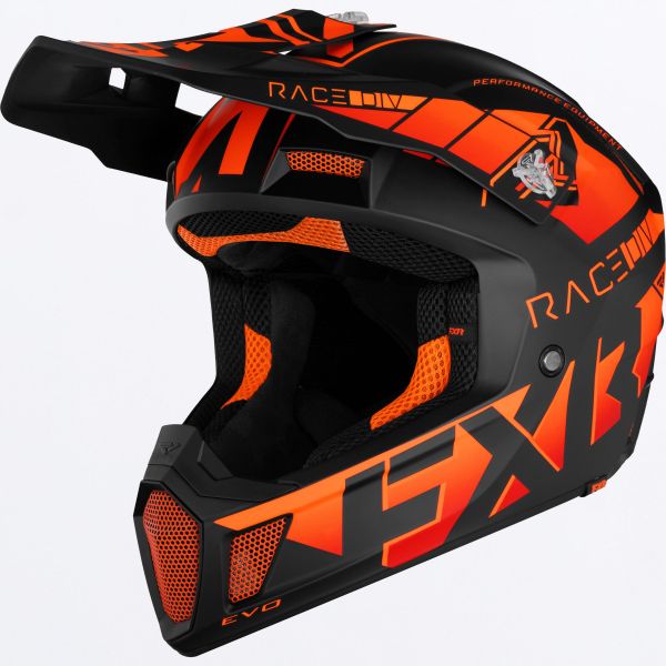Helmets MX-Enduro FXR Clutch Evo Helmet Orange 
