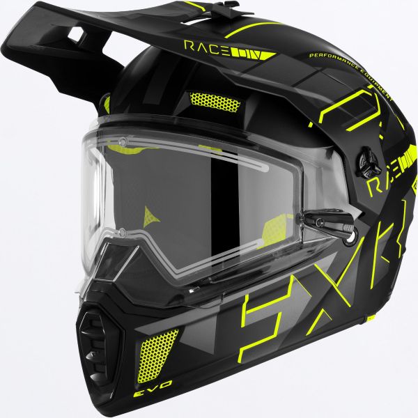 Helmets FXR Clutch X Evo Helmet With E Shield Hi-Vis 