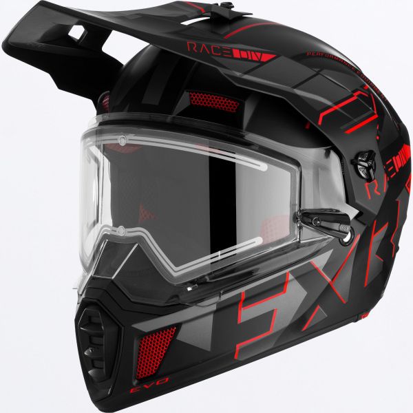 Helmets FXR Clutch X Evo Helmet With E Shield Red 