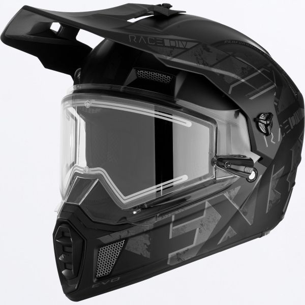  FXR Casca Moto Enduro/Snow Clutch X Evo With E Shield Stealth Black 