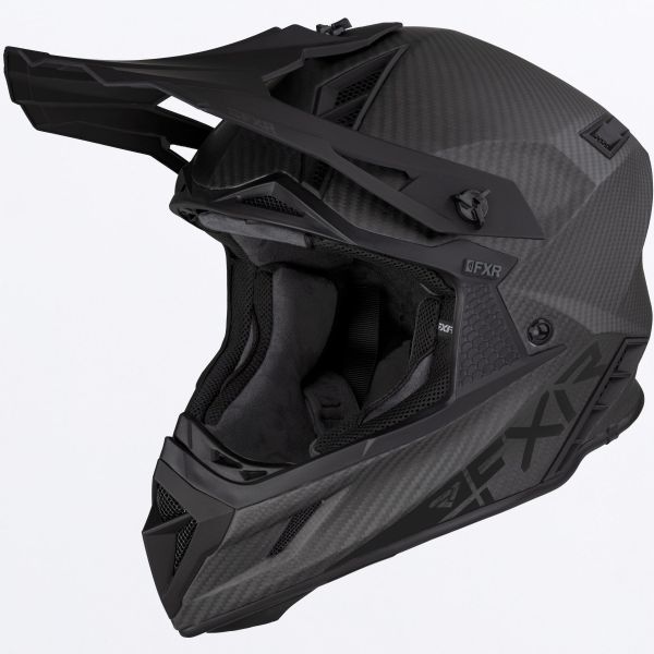 Helmets FXR Helium Carbon Helmet With D-Ring Black 