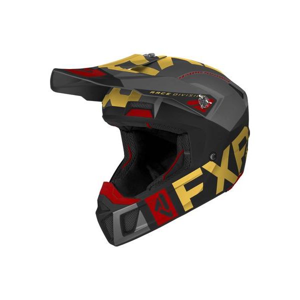 Helmets MX-Enduro FXR Clutch Evo Helmet Black/Gold/Rust