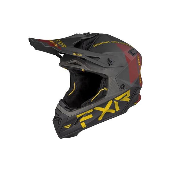Helmets MX-Enduro FXR Helium Ride Co Helmet Char/Gold/Rust