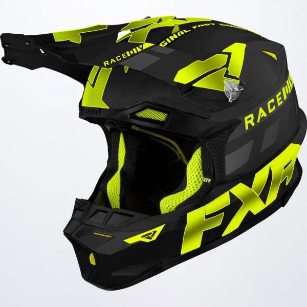 Helmets MX-Enduro FXR Snow Helmet Blade Race Div Black/Hi-Vis