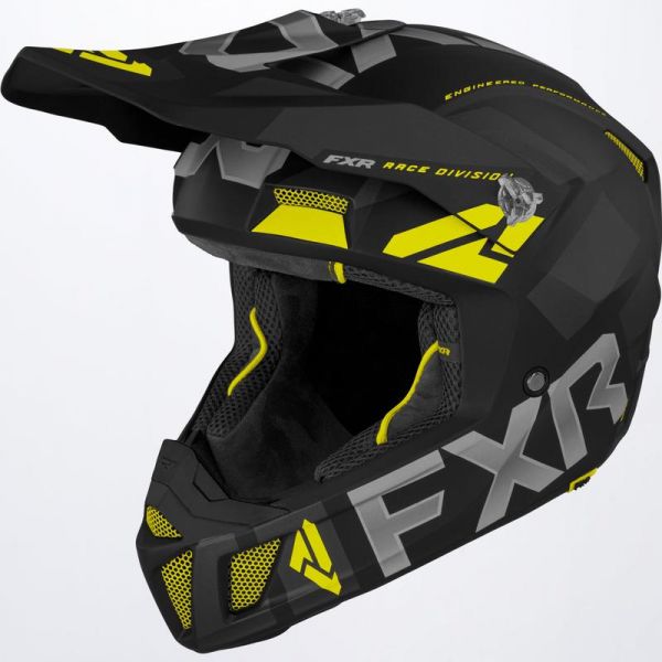 Helmets MX-Enduro FXR Snow Helmet Clutch Evo Black/Hi Vis