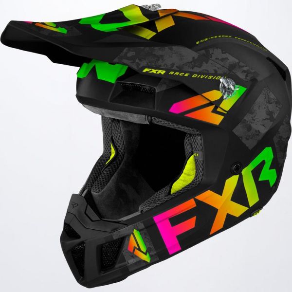 Helmets MX-Enduro FXR Snow Helmet Clutch Evo LE Sherbert