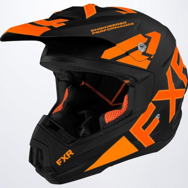  FXR Casca Moto Enduro Torque Team Black/Orange