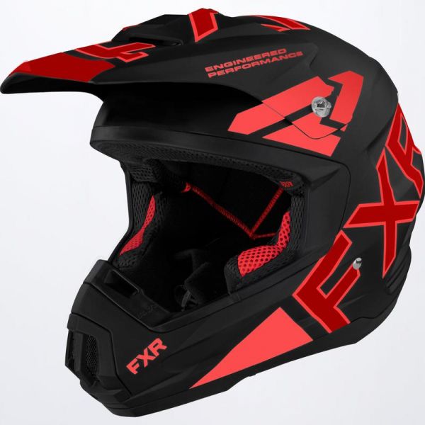Helmets MX-Enduro FXR Snow Helmet Torque Team Black/Red