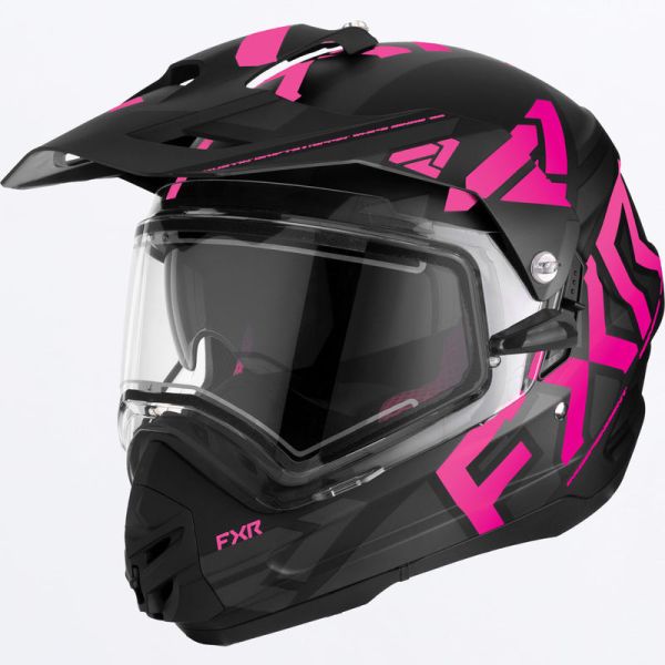  FXR Casca Snowmobil/ATV Torque X Team Black/Pink Viziera Incalzita 23 