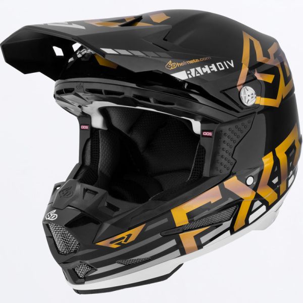 Helmets FXR Snowmobil/Enduro/ATV ATR-2 Helmet Black/White/Gold 23 