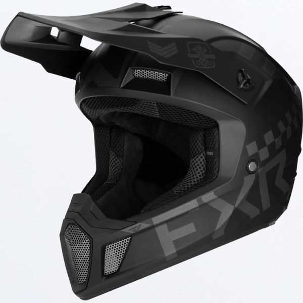 Helmets FXR Snowmobil/Enduro/ATV Clutch Gladiator Helmet Black Ops 24