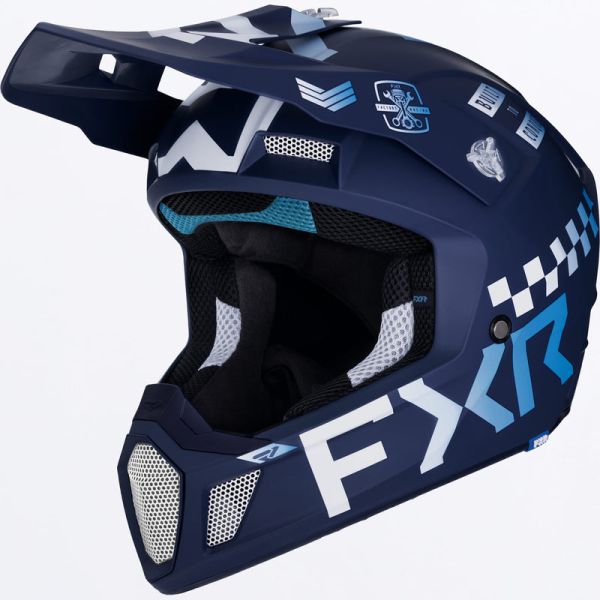 Helmets FXR Snowmobil/Enduro/ATV Clutch Gladiator Helmet Blue 24