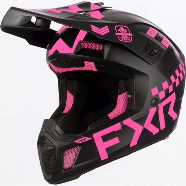 Helmets FXR Snowmobil/Enduro/ATV Clutch Gladiator Helmet Pink 24