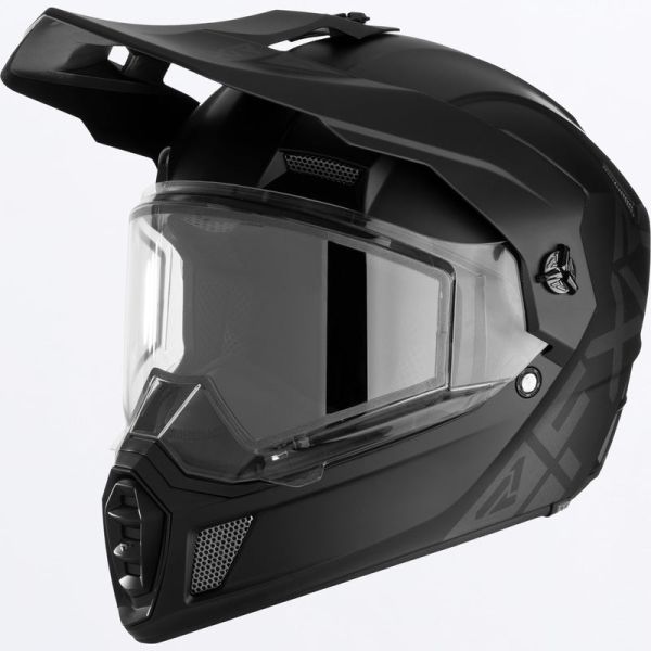 Helmets FXR Snowmobil/Enduro/ATV Clutch X Prime Helmet Dual Shield Black 23 