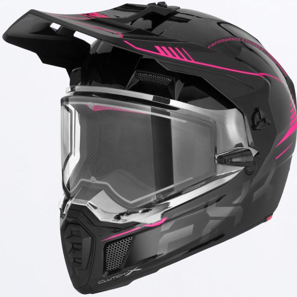 Helmets FXR Snowmobil/Enduro/ATV Clutch X Pro Helmet E. Pink 24