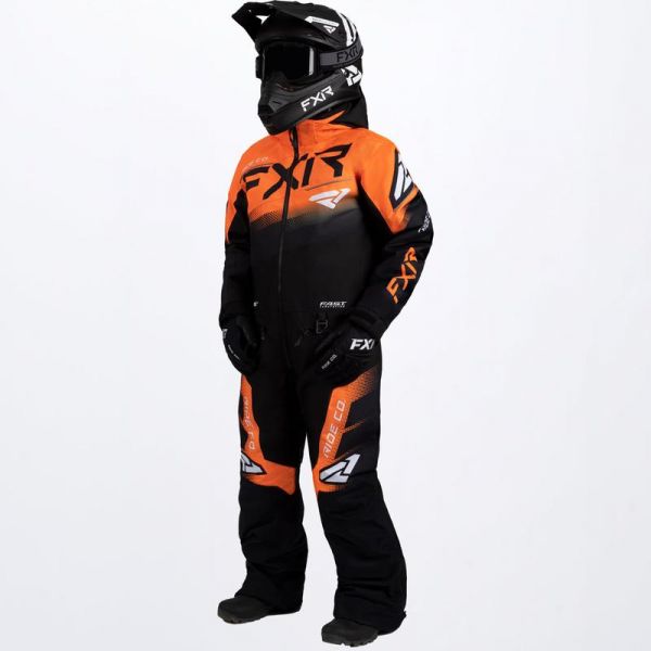  FXR Child Snow Monosuit Boost Black/Orange/White 2022 