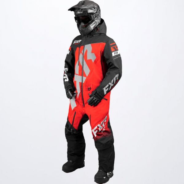  FXR Snowmobil Monosuit CX F.A.S.T. Insulated Monosuit Black/Red