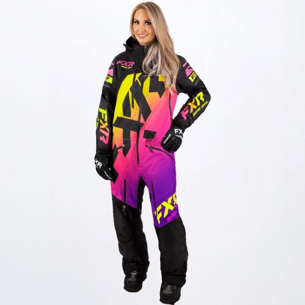  FXR Women Snowmobil Monosuit CX Lite Neon Fusion/Black
