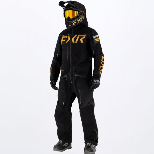 Monosuits Snowmobiles FXR Snowmobil Monosuit Ranger Instinct F.A.S.T Insulated Black/Gold