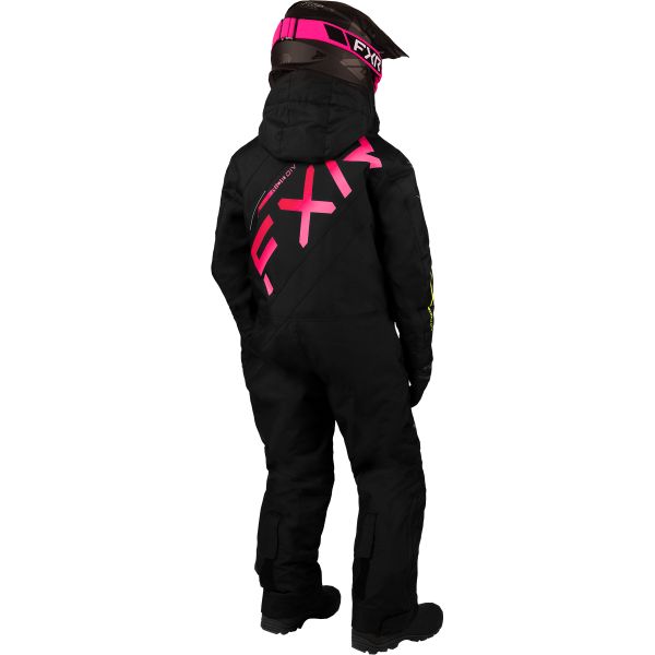 Kids Monosuits FXR Ch CX Monosuit Black/Raspberry Fade