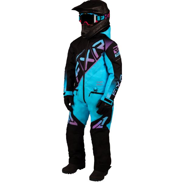  FXR Ch CX Monosuit Black/Sky-Lilac Fade