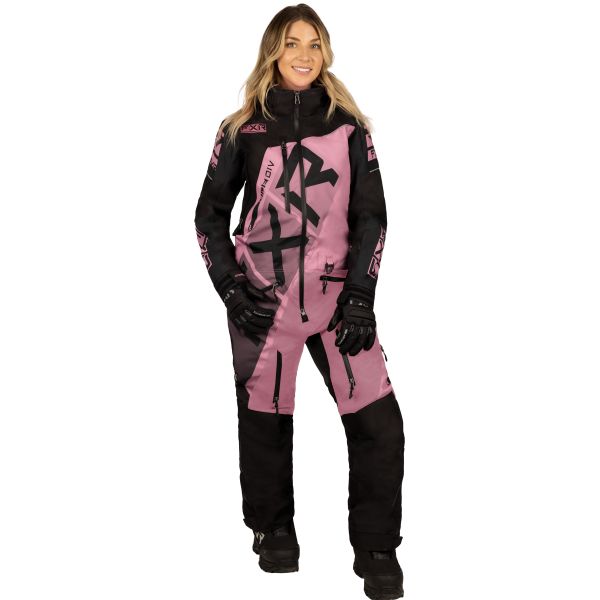 Combinezon Monosuit SNOW Dama FXR Combinezon Snowmobil Dama CX Lite Monosuit Black/Dusty Rose