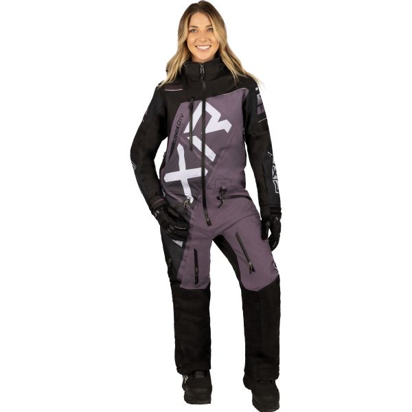 Combinezon Monosuit SNOW Dama FXR Combinezon Snowmobil Dama CX Lite Monosuit Black/Muted Grape