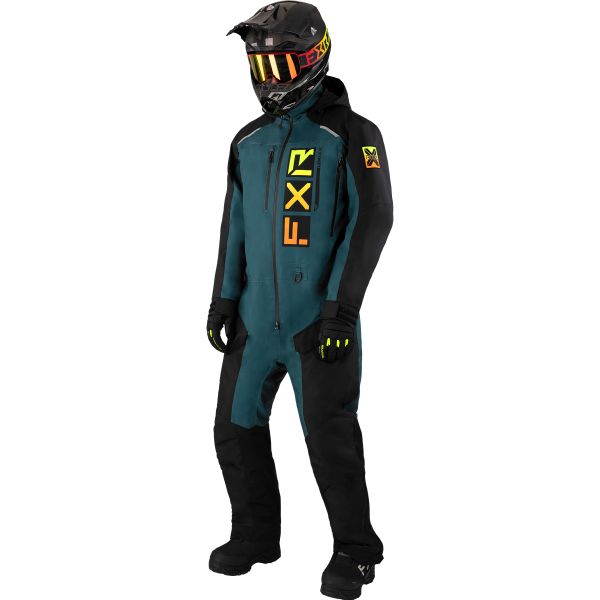  FXR Combinezon Snowmobil Recruit F.A.S.T.Insulated Blk/Drk Steel/Inferno