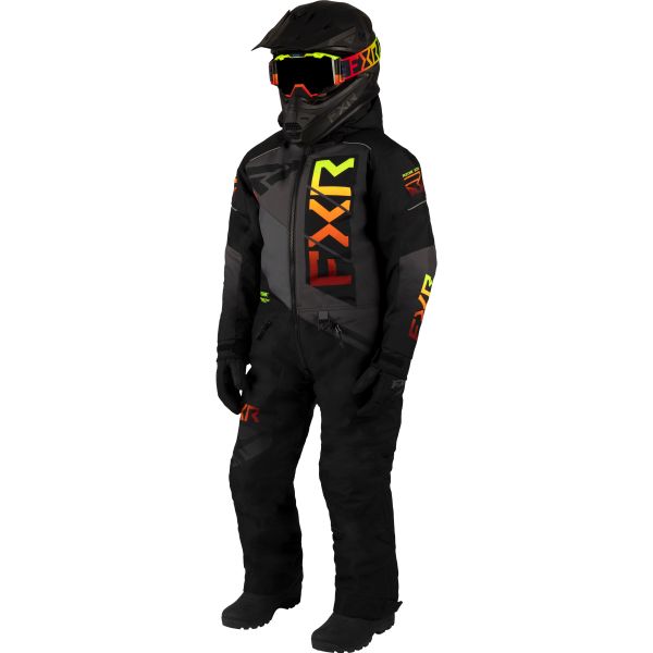  FXR Combinezon Snowmobil Youth Helium Black/Charcoal/Inferno