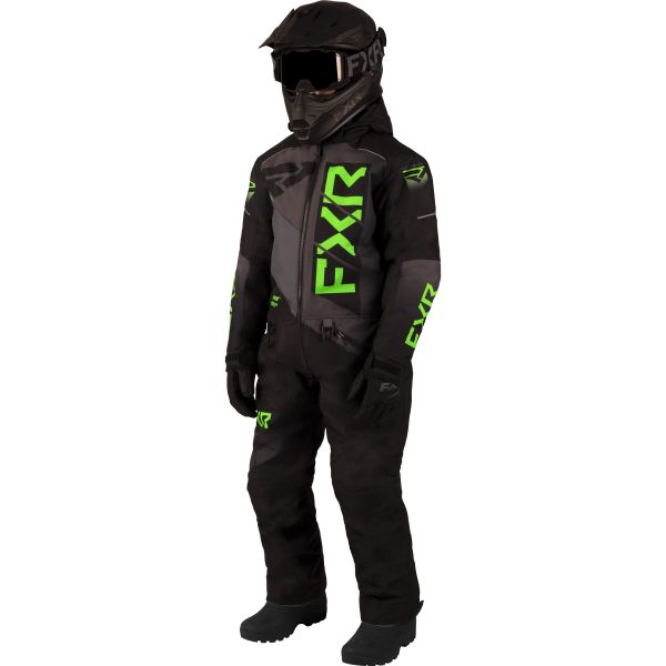  FXR Combinezon Snowmobil Youth Helium Black/Charcoal/Lime