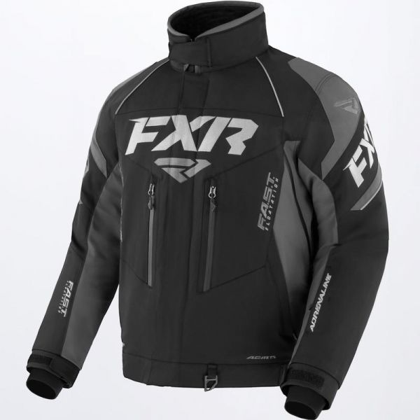 Jackets FXR Snowmobil Jacket Adrenaline Black/Char/Grey