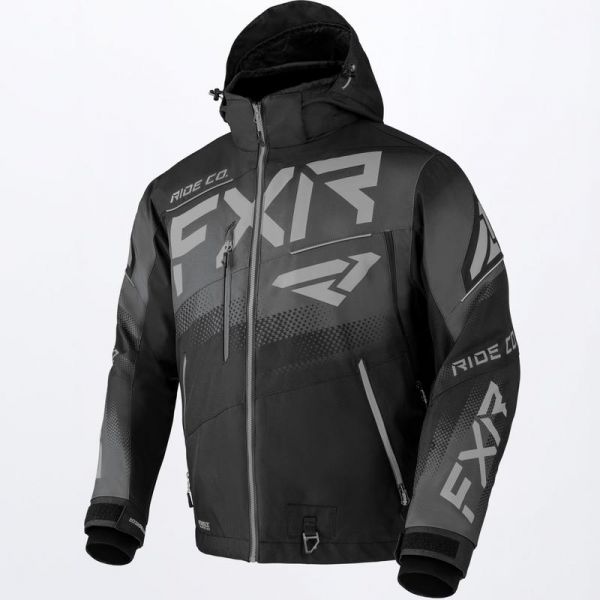 Jackets FXR Snowmobil Jacket Boost FX Black/Char/Grey