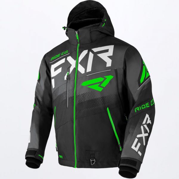 Jackets FXR Snowmobil Jacket Boost FX Black/Char/Lime