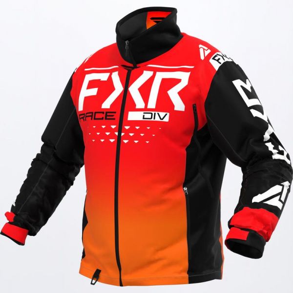  FXR Snowmobil Jacket Cold Cross RR Red/Orange/Black/White