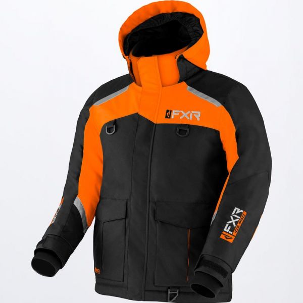 Kids Jackets FXR Youth Snow Jacket Excursion Black/Orange 2022 