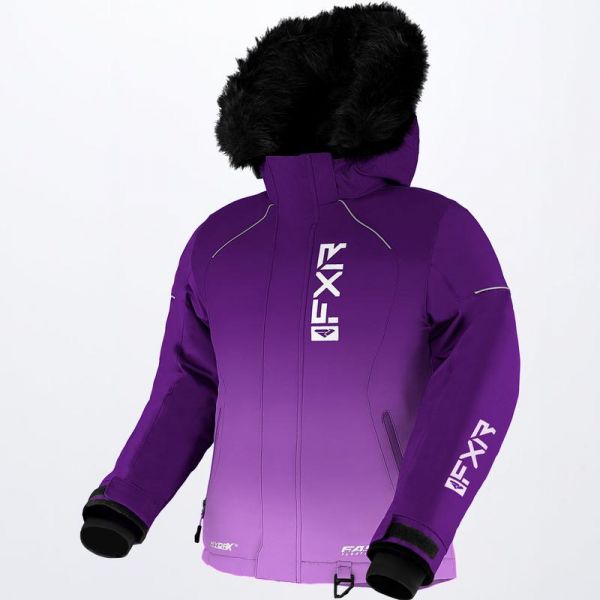  FXR Child Snowmobil Jacket Fresh Purple-Lilac Fade