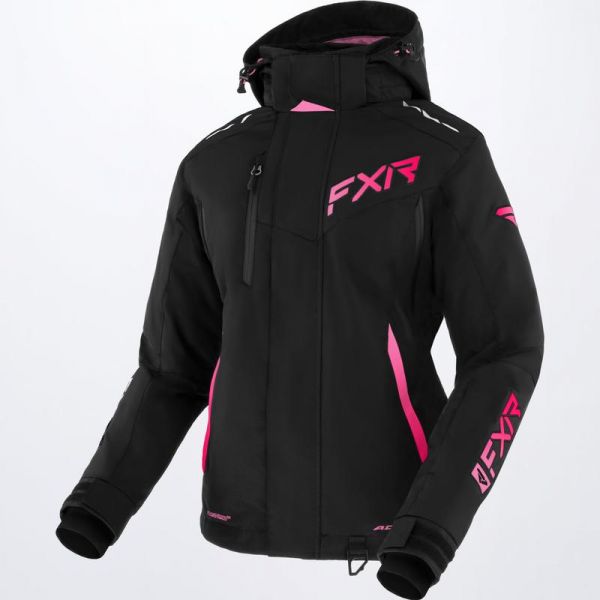 Geci Snowmobil - Dama FXR Geaca Snowmobil Dama Edge Black/E Pink-Raspberry Fade