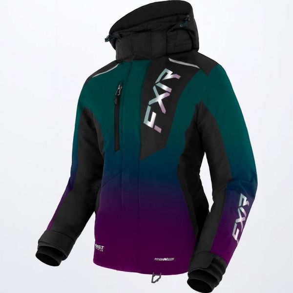  FXR Women Snowmobil Jacket Pulse Ocean-Plum Fade