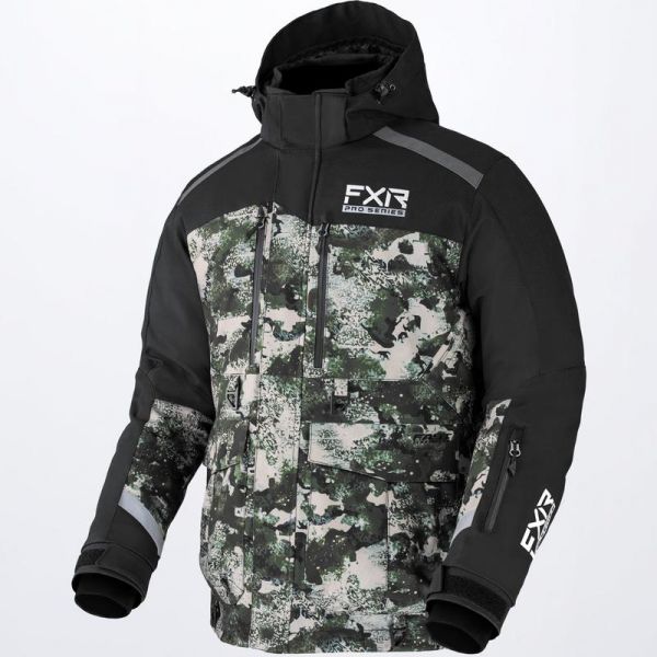 Jackets FXR Snow Jacket Expedition X Ice Pro Black/Army Camo 2022 