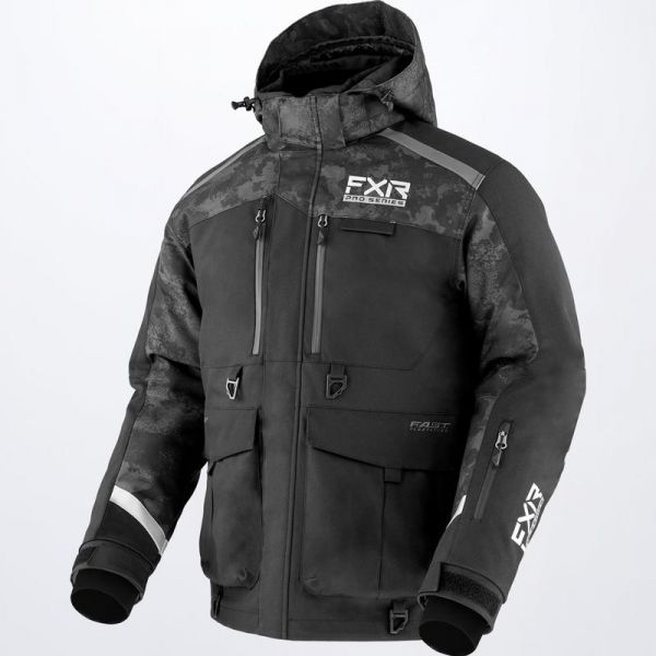  FXR Snowmobil Jacket Expedition X Ice Pro Black/Black Camo