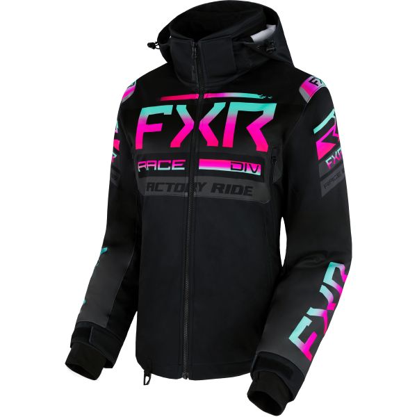 Women's Jackets FXR W RRX Jacket Black/Mint-Rasp Fade