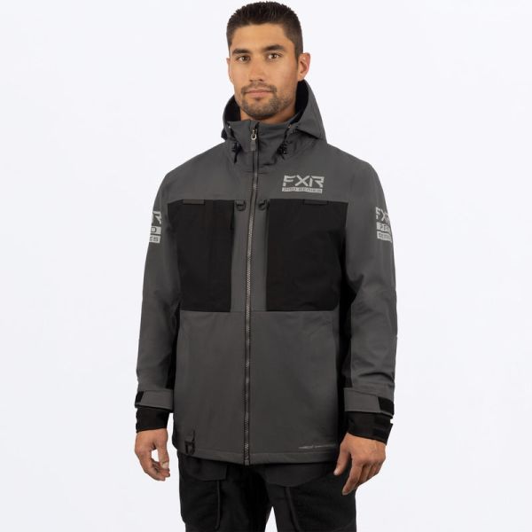 Jackets FXR Snowmobil Vapor Pro Tri-Laminate Jacket Char/Black 23