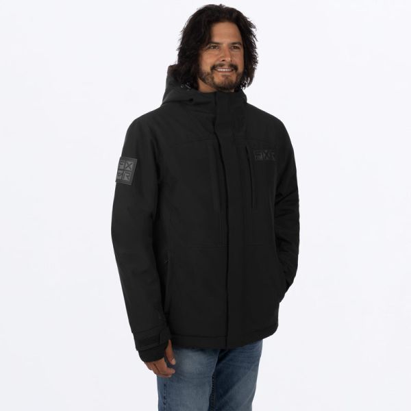 Jackets FXR Snowmobil Vertical Pro Insulated Softshell Jacket Black Ops 23