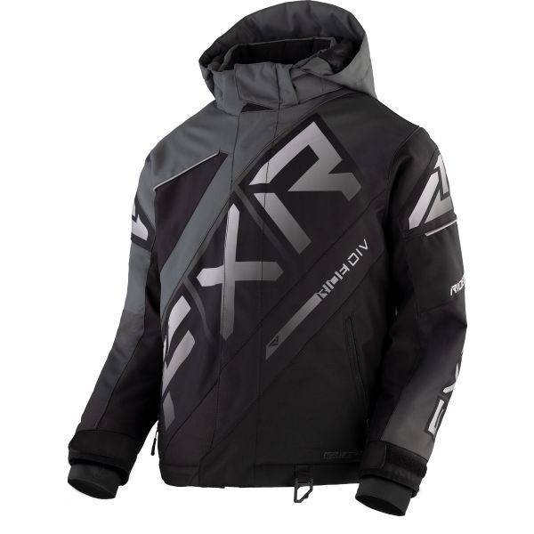  FXR Yth CX Jacket Black/Char/Grey