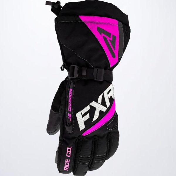  FXR Fusion Women Snowmobil Gloves Black/Electric Pink