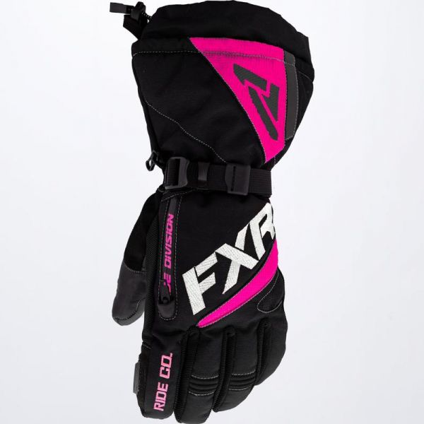  FXR Fusion Women Snowmobil Gloves Black/Fuchsia